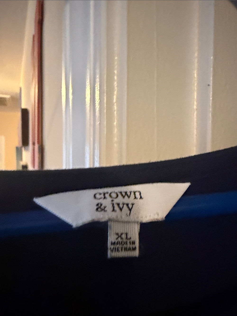crown & ivy Navy Crewneck dress